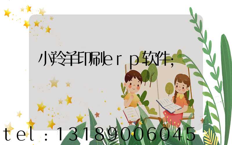 小羚羊印刷erp软件