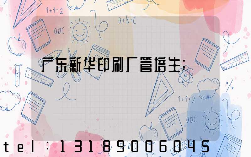 广东新华印刷厂管培生