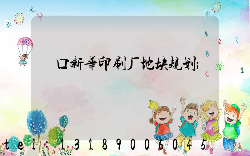 硚口新华印刷厂地块规划